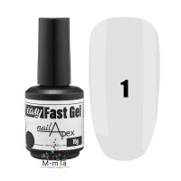Гель для нарощування Nail Apex Fast gel 15 мл №1